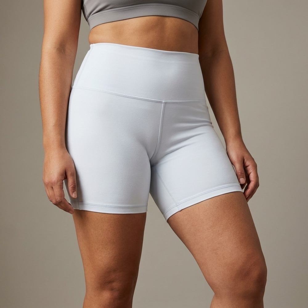 LULULEMON Women Align High Rise Shorts 6  Light Blue Nulu Athleisure‎